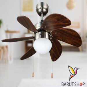 Kaşkar-taflan L36009/4 Saten Nikel Tavan Vantilatörü