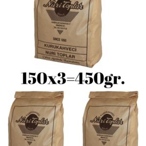 1_org_zoom-1239.jpg Odun Ateşinde Kavrulmuş Türk Kahvesi 3x150 gr (450 gr) - Nuri Toplar