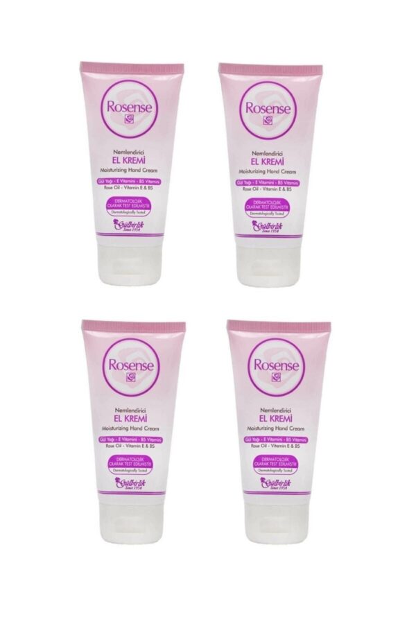 Rosense Gül Özlü Nemlendirici El Kremi 20 ml - 4'lü Paket
