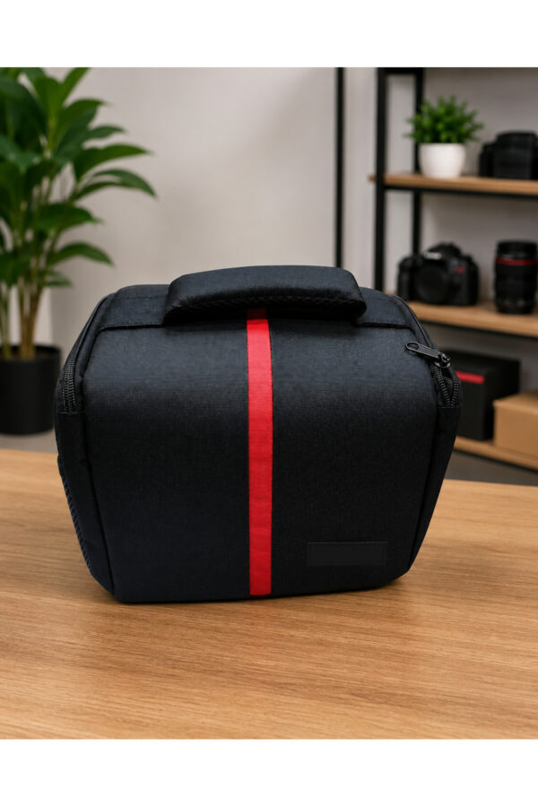 Fotoğraf Makinesi Çantası DSLR ve Aynasız Kamera Uyumlu Kare Omuz Çantası Ayarlanabilir Bölmeli