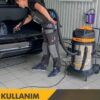 DWP 321 Sanayi Tipi Tek Motorlu Islak Kuru Süpürge Makinası