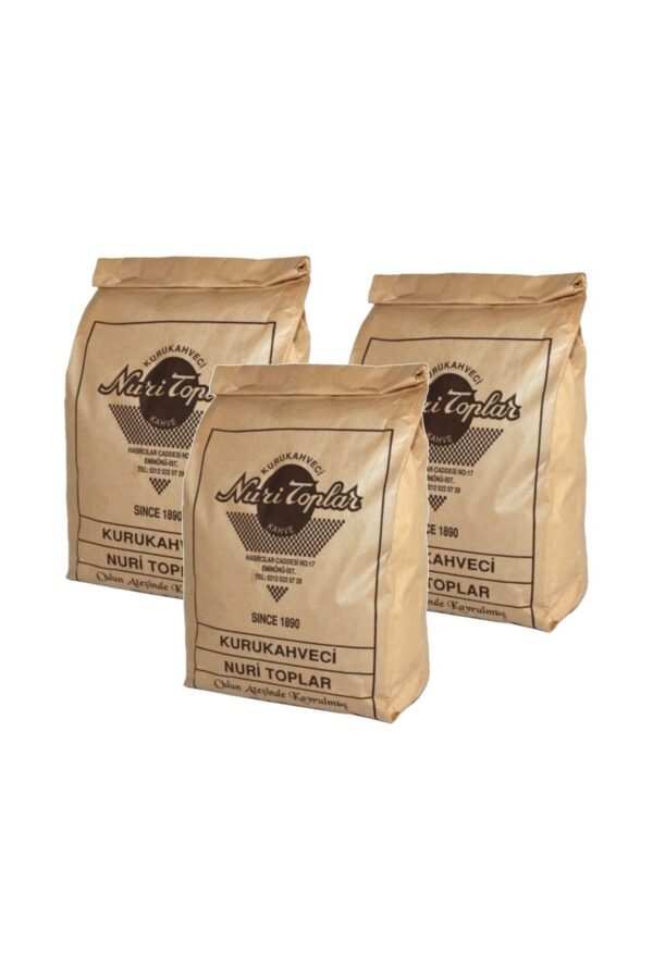 1_org_zoom-751.jpg Odun Ateşinde Kavrulmuş Türk Kahvesi 3x250 gr (750 gr) - Nuri Toplar