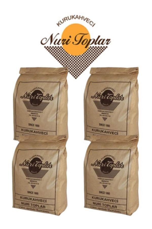 Odun Ateşinde Kavrulmuş Türk Kahvesi 4x250 gr (1 kg) - Nuri Toplar
