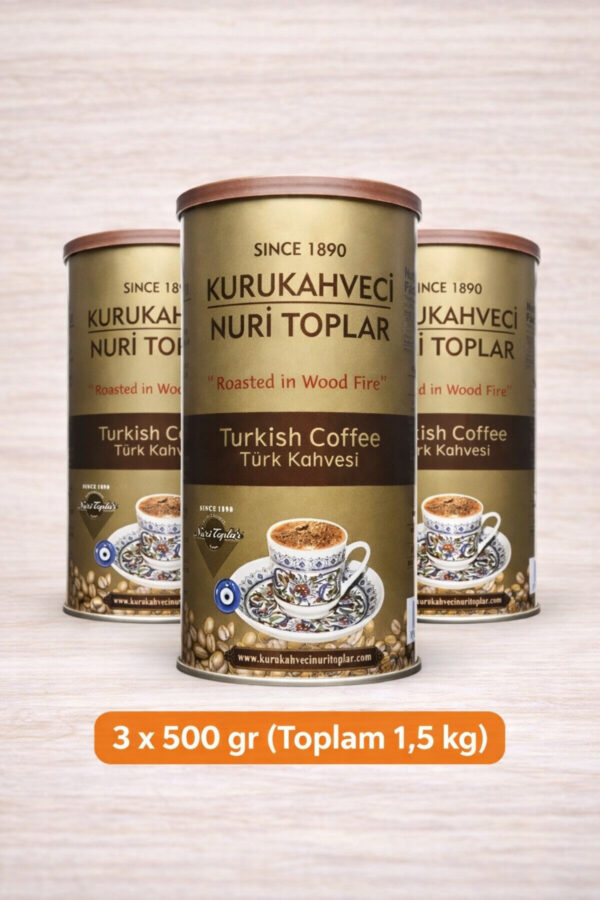 1_org_zoom-865.jpg Odun Ateşinde Kavrulmuş Türk Kahvesi 3x500 gr (1500 gr) - Nuri Toplar