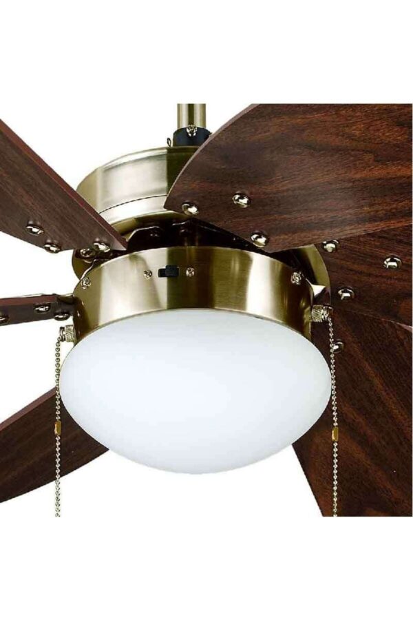 Kaşkar-taflan L36009/4-saten Nikel Lambalı Tavan Vantilatörü