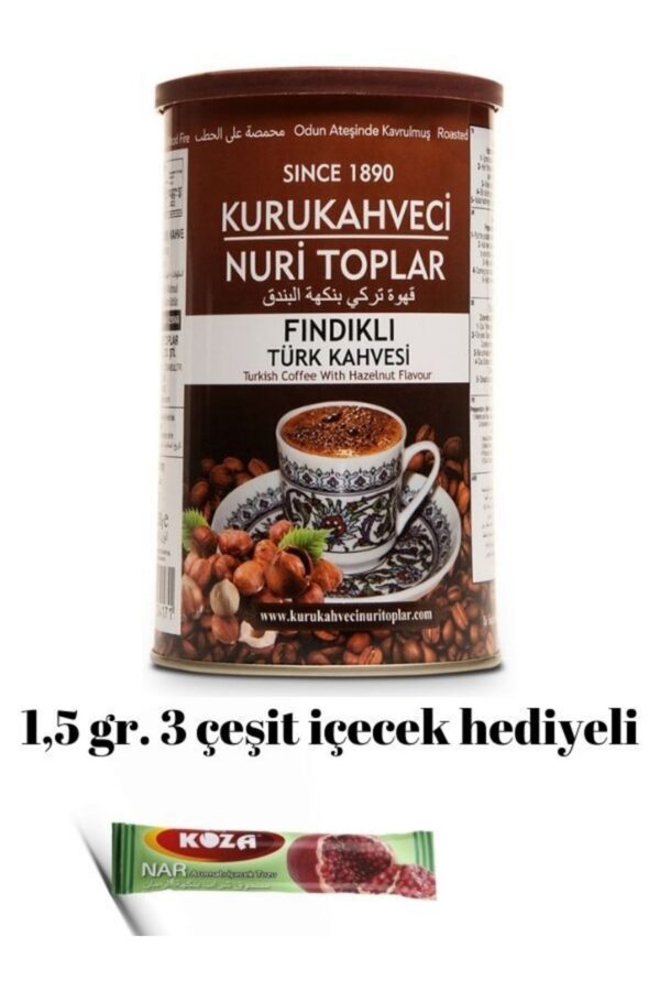 2_org_zoom-66.jpg Odun Ateşinde Kavrulmuş Fındıklı Türk Kahvesi 2x250 gr Teneke Kutu (İçecek Hediyeli) - Nuri Toplar